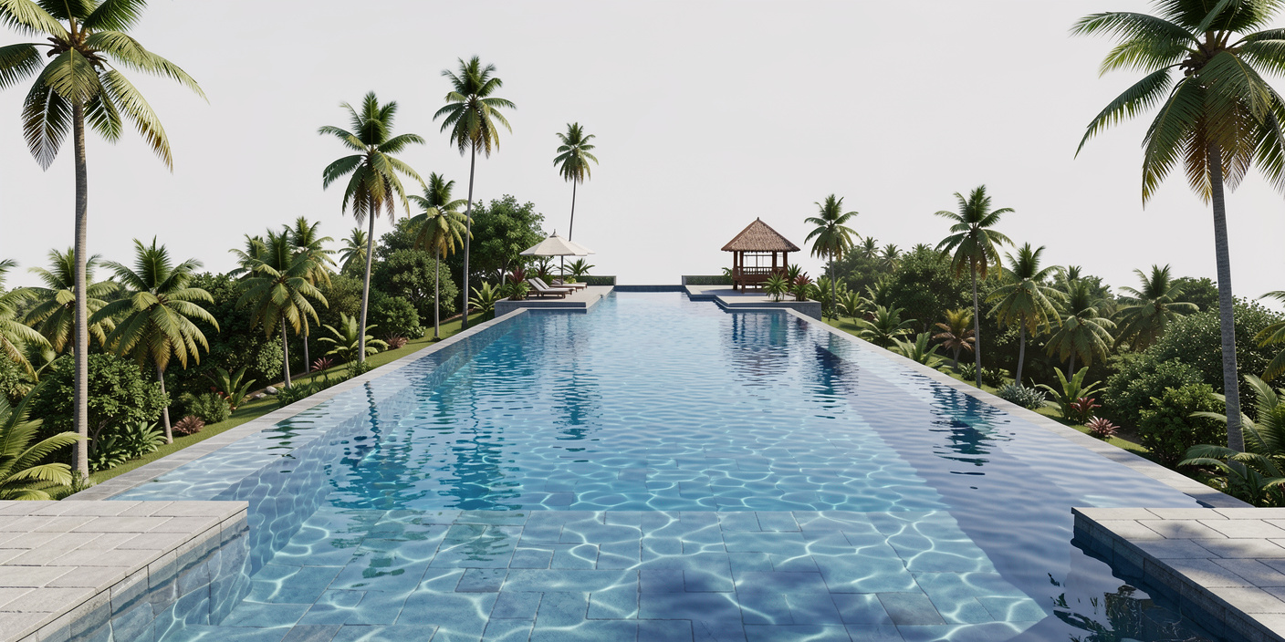 Swimming Pool Construction 3D Model