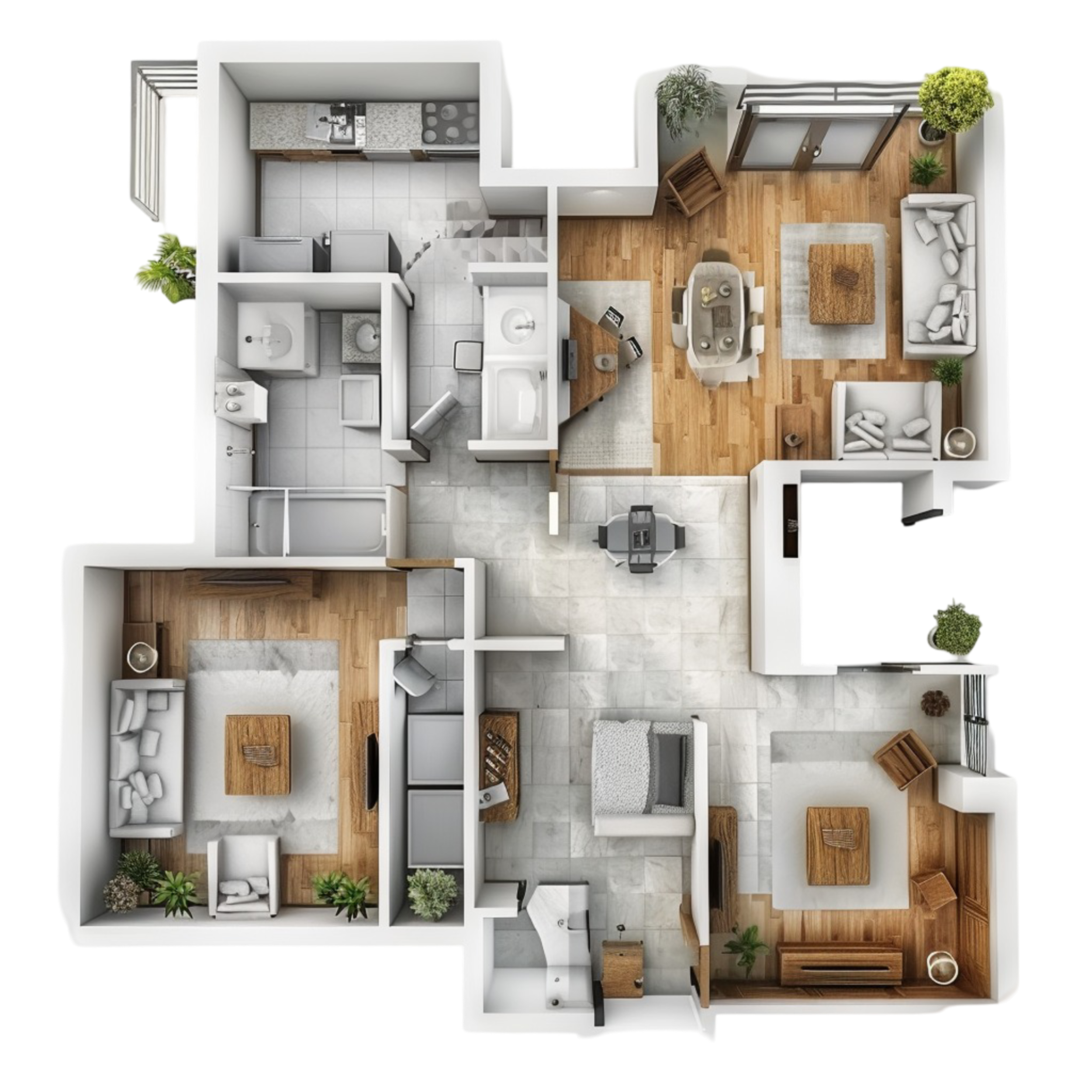 Interior Design Services Kerala Interior design project in Kochi by KochiPlaza Constructions